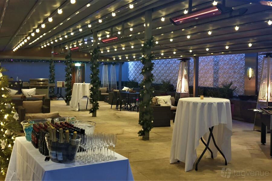 Terrace at The Place Hotel in Broughton, Edinburgh