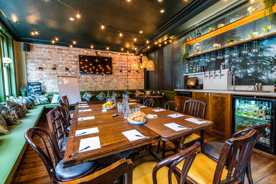 The Wildwood Room at The Green Man in Fitzrovia, London